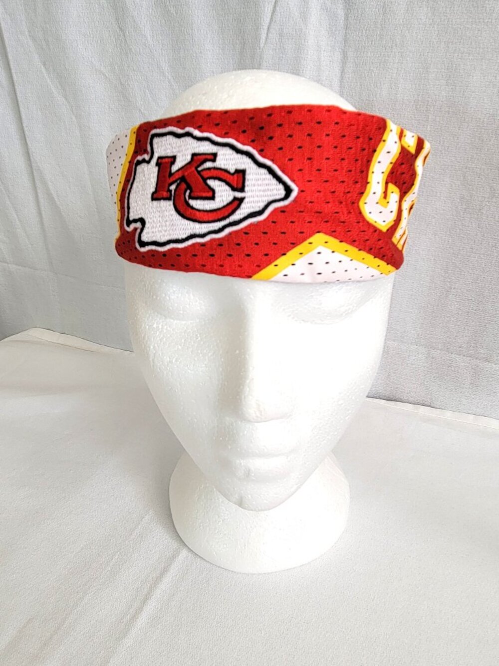 Kansas City Chiefs NFL FanBand Jersey Mesh Headband - Red/White/Yellow